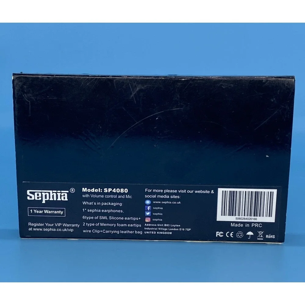 Sephia Model: SP4080 Wired Earphones *Tested*